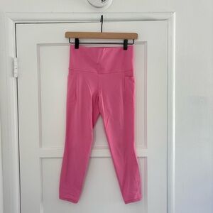 Athleta Pink Salutation Stash 7/8 Leggings